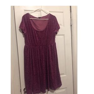 SALE !!! Torrid Pink Velvet Dress
